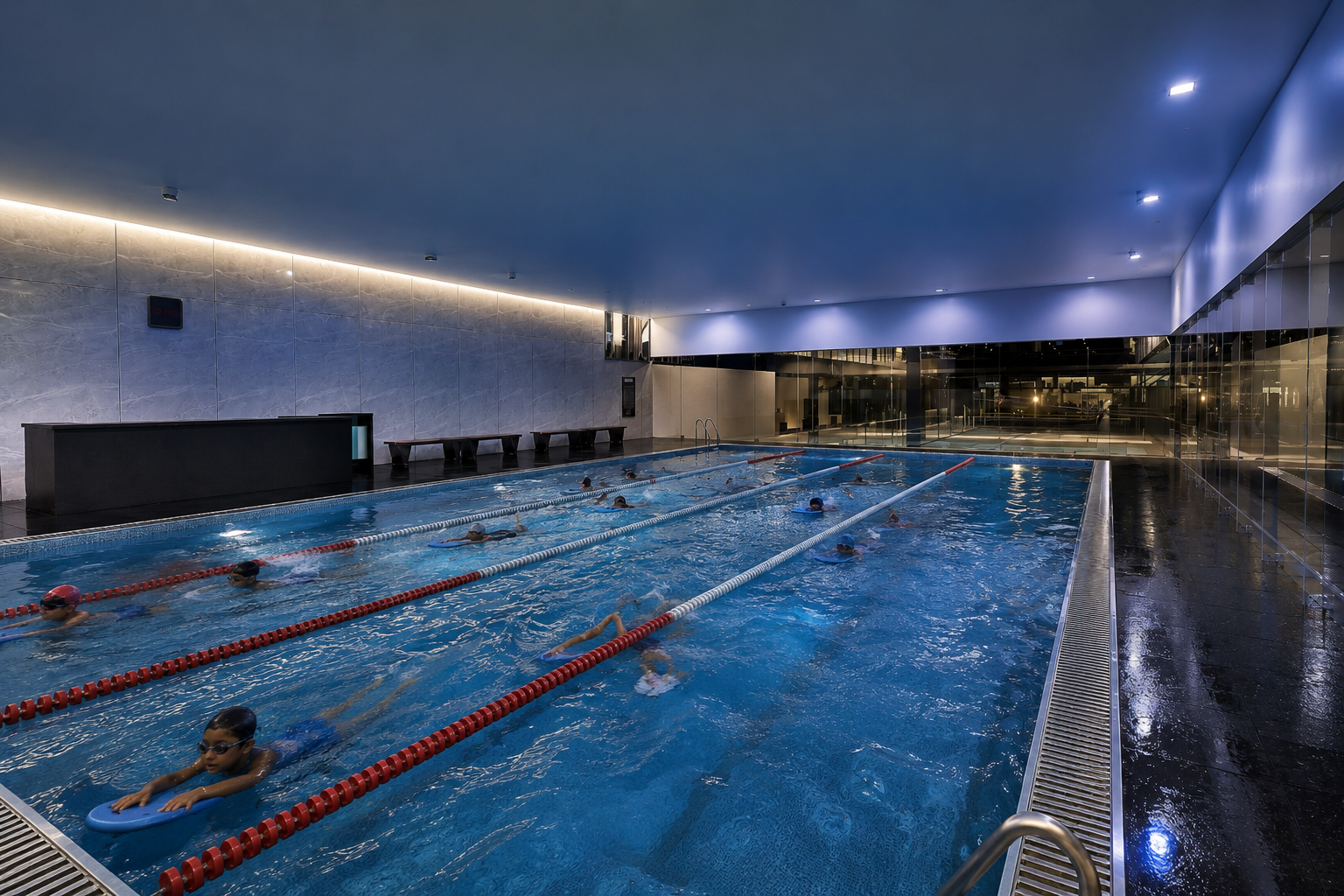 Alberca infantil dentro de SUMMIT Wellness Club