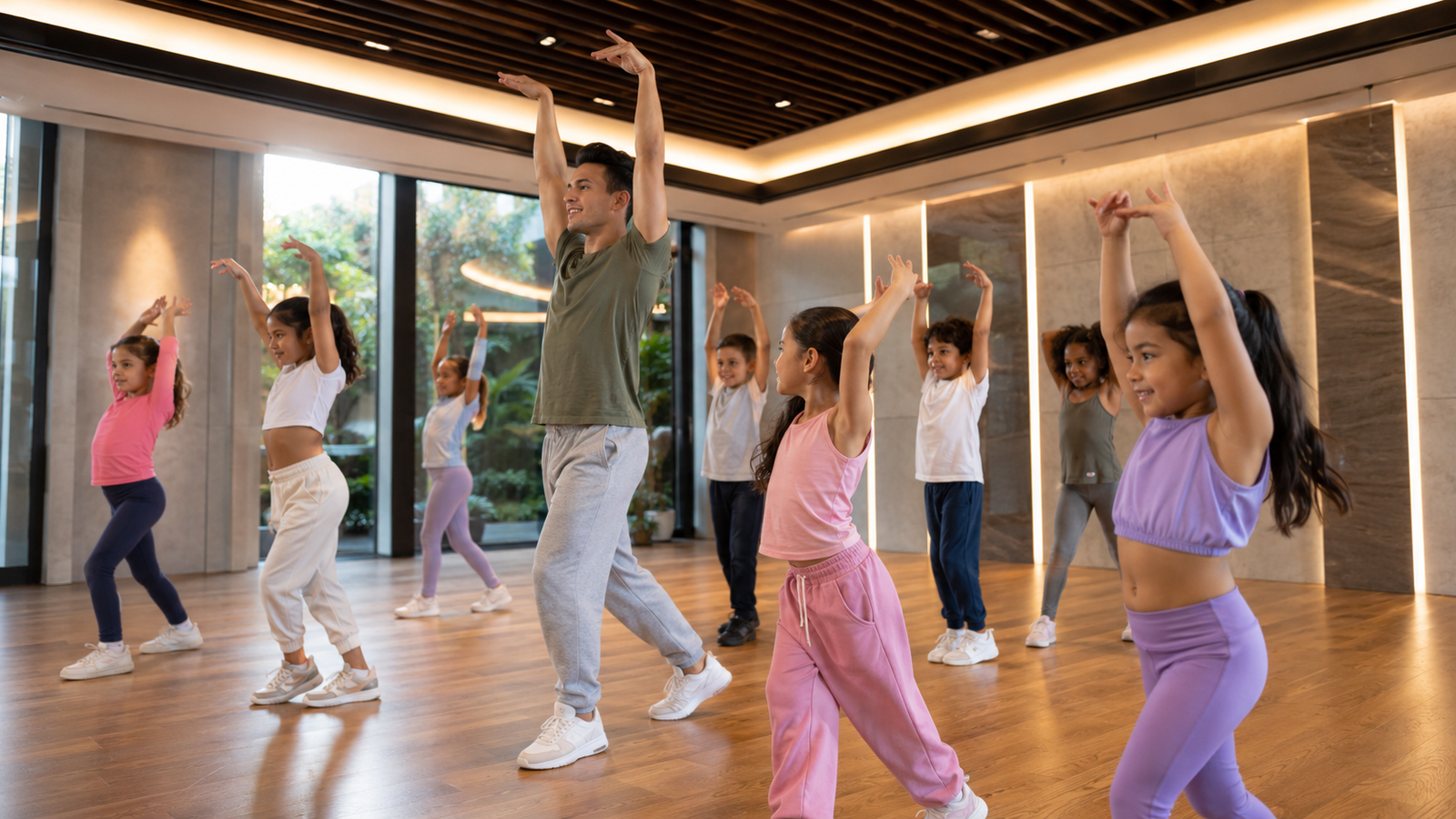 Clase de baile y jazz para niños en SUMMIT Wellness Club